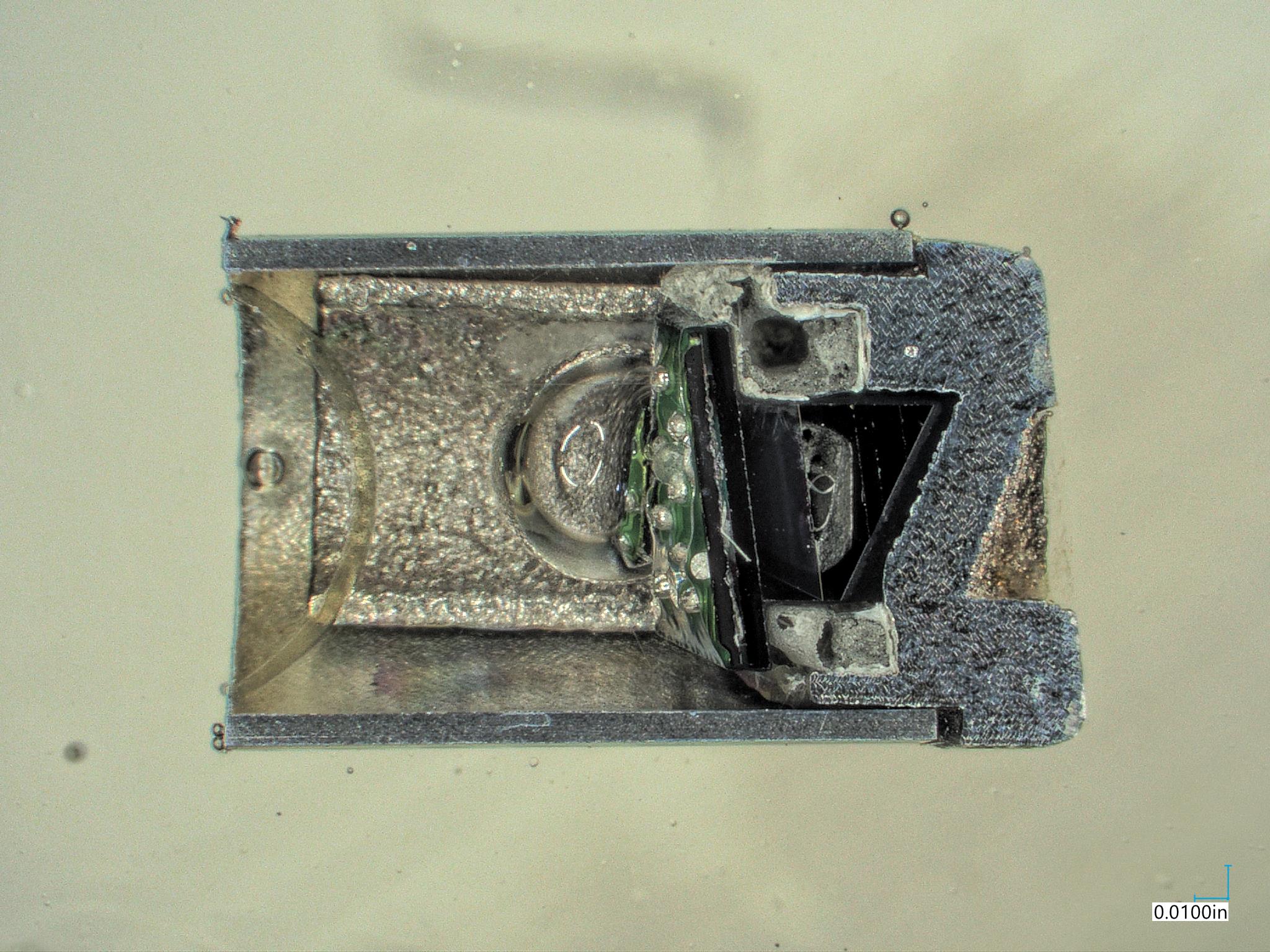 Metallurgical cross-section of Medical device