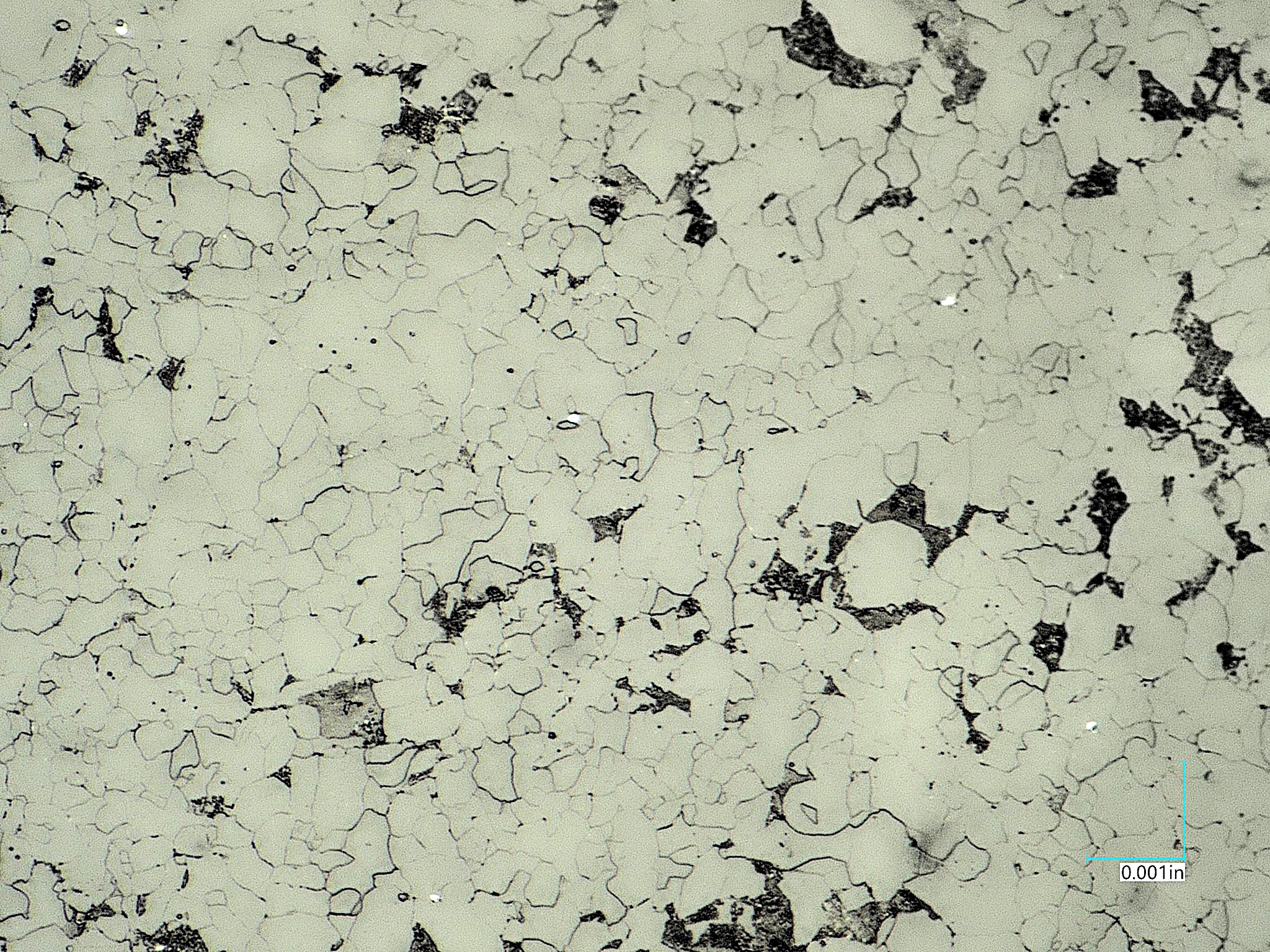 Field Metallography 1000X in Confined Space with Fall Hazard Base Metal acceptable ferrite plus pearlite microstructure with a fine ferrite grain size